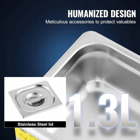 BananaB JPS-08A 1,3 l myjka ultradźwiękowa, urządzenie do czyszczenia