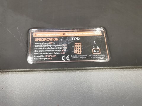 ECO-WORTHY Moduł panelu słonecznego 12 V, 10 W