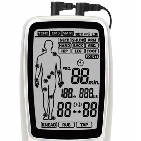 GIMA - Tens-Care 3 w 1 2-kanałowy z przezskórnym masażem mięśni i nerwów