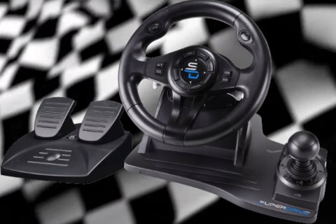 Kierownica Subsonic Superdrive GS 550 z Pedałami i Skrzynią biegów PS XBOX