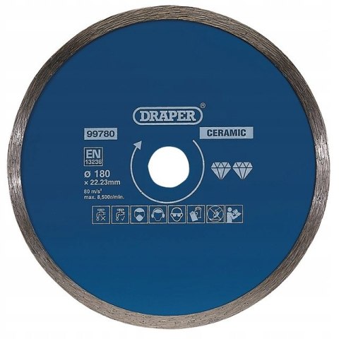 Tarcza diamentowa Draper 41854 180mm / 25,4m / 7mm