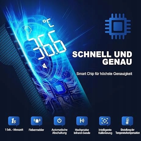 Viproud FC-IR202 TERMOMETR BEZDOTYKOWY NA PODCZERWIEŃ pamięć 35 pomiarów