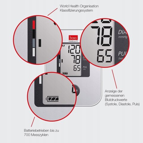 BOSO BOSO MEDICUS X CIŚNIENIOMIERZ, BIAŁY, MANKIET 22 - 32 CM