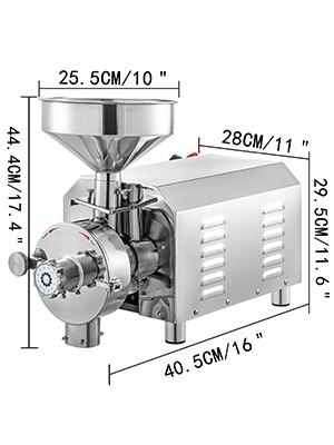 Młynek elektryczny do przypraw Vevor 2200W 2200 W stal nierdzewna