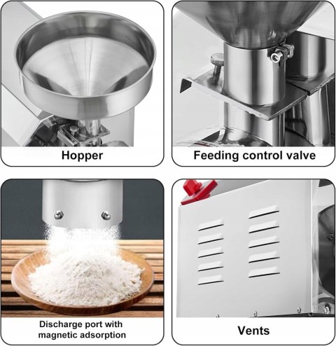 Młynek elektryczny do przypraw Vevor 2200W 2200 W stal nierdzewna