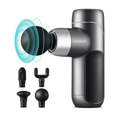Pistolet do masażu mini masażer Arboleaf J2 3000 obr/min 4 nakładki
