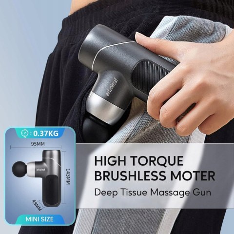 Pistolet do masażu mini masażer Arboleaf J2 3000 obr/min 4 nakładki