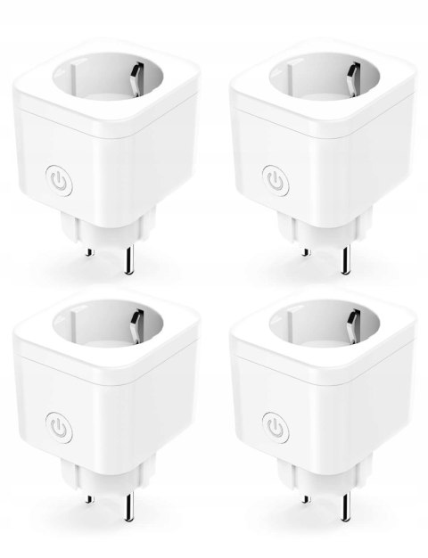 Smart Elektryczne Gniazdo WiFi Bluetooth Refoss biały 4szt Alexa Google