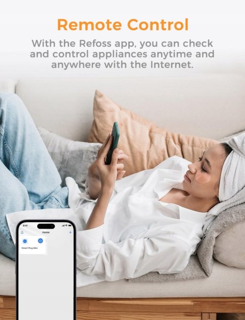 Smart Elektryczne Gniazdo WiFi Bluetooth Refoss biały 4szt Alexa Google