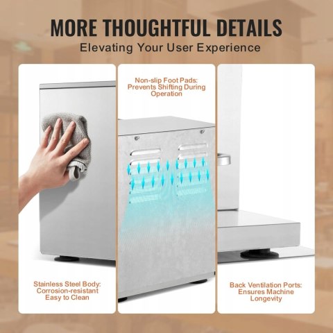 VEVOR Komercyjna maszyna do koktajli mlecznych 120 W 2x750 ml