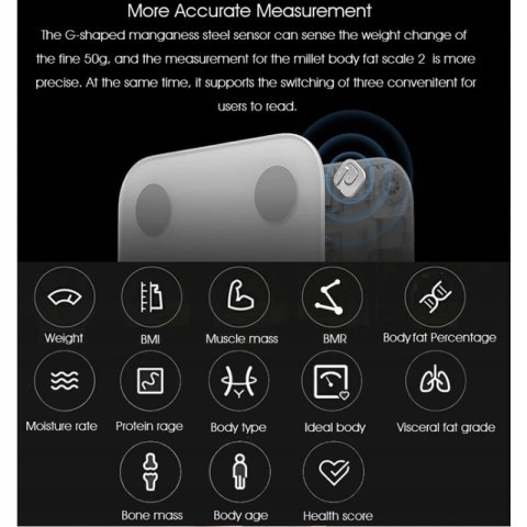 Waga cyfrowa Xiaomi Body Composition Scale 2 Bluetooth 5.0
