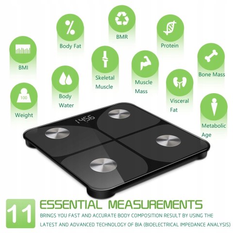 Waga łazienkowa KAMTRON FG263LB Aplikacja BT