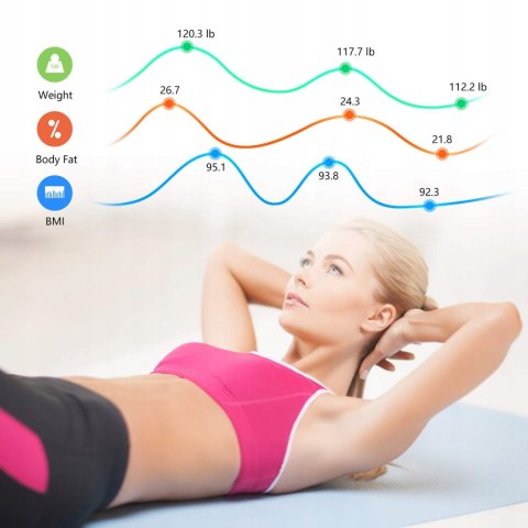 Waga łazienkowa KAMTRON FG263LB Aplikacja BT