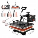 Wielofunkcyjna prasa termiczna VEVOR 8 w 1 Heat Press