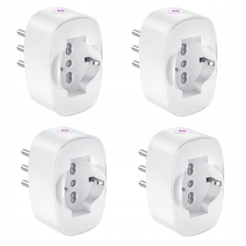 4xInteligentna wtyczka Wifi SURFOU BSD60 WŁOSKA 16A TYP L ALEXA GOOGLE HOME
