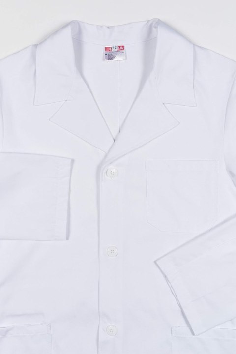 GIMA 26102 - biały fartuch lekarski uniseks, rozmiar 48