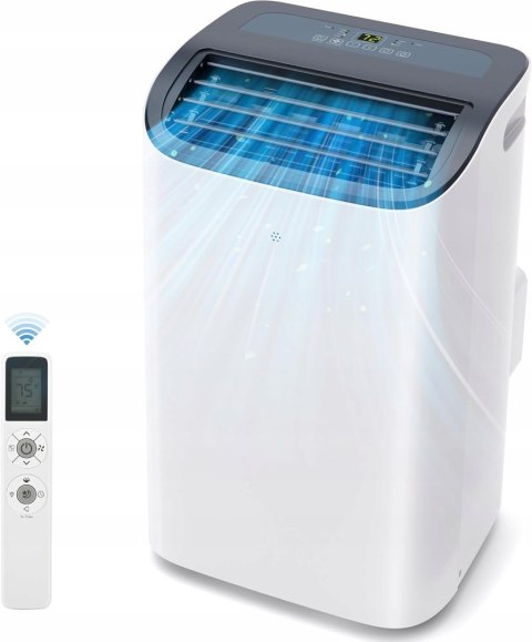 Mobilny klimatyzator EUHOMY 900 BTU z wężem wylotowym, cicha praca OPIS