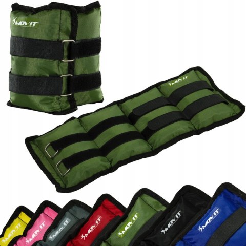 Obciążniki do ćwiczeń na rzepy Movit 2 szt. x 2,5 kg