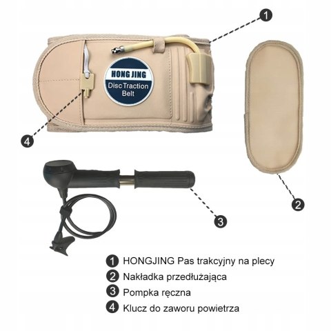 Orteza lędźwiowa dmuchana HONGJING lędźwiowa rozmiar 29-49