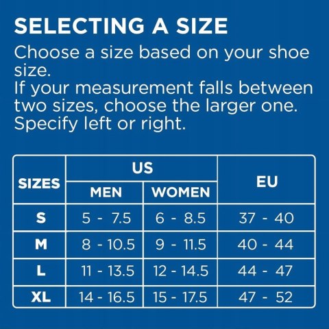 Orteza na kostkę kompresyjna z usztywnieniem A1 Zamst lewy, rozmiar M