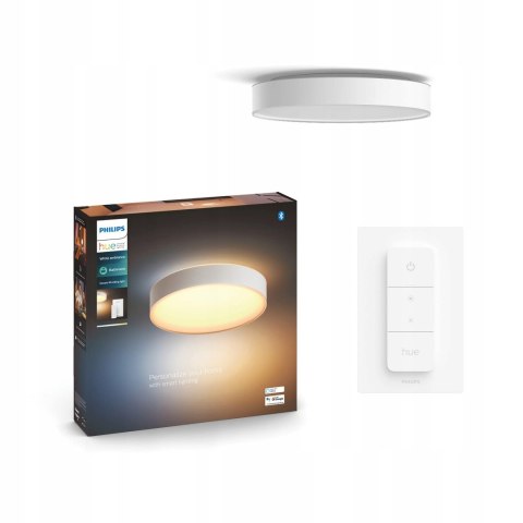 PHILIPS Hue White Ambiance Devere Lampa Sufitowa z Dimmerem Smart Biała