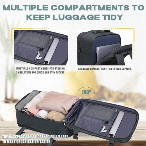 PLECAK VMIKIV EASYJET WODOODPORNY TURYSTYCZNY KABINOWY 40x20x25 CM