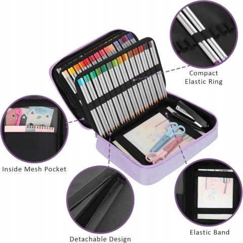 Piórnik z tkaniny SUMNACON Oxford lilac