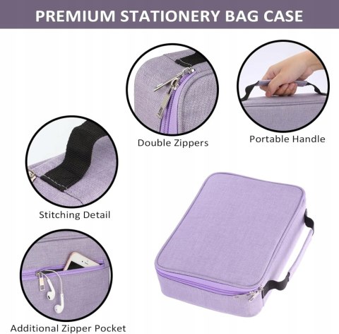 Piórnik z tkaniny SUMNACON Oxford lilac