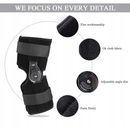 Regulowany anatomiczny stabilizator kolana z zawiasami FILFEEL rozmiar M