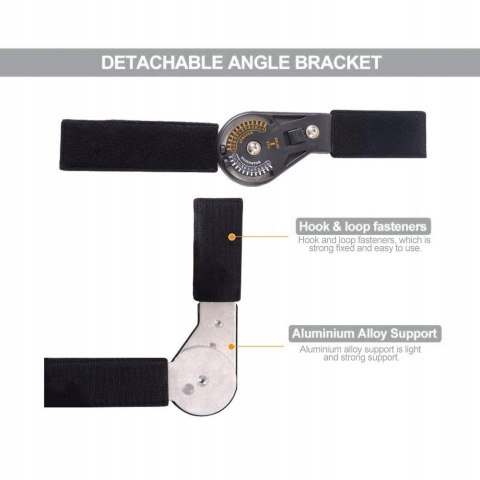 Regulowany anatomiczny stabilizator kolana z zawiasami FILFEEL rozmiar M
