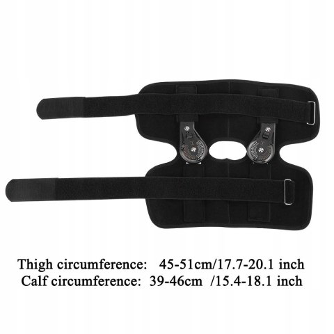 Regulowany anatomiczny stabilizator kolana z zawiasami FILFEEL rozmiar M