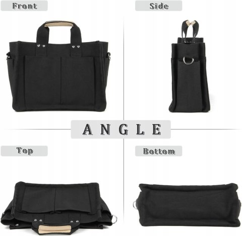 Syrads damska torba na ramię o dużej pojemności Crossbody