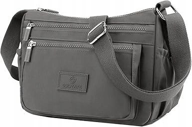 TORBA DAMSKA TOREBKA WODOODPORNA NYLON NA RAMIĘ TORBA NERKA CROSSBODY
