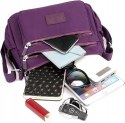 TORBA DAMSKA TOREBKA WODOODPORNA NYLON NA RAMIĘ TORBA NERKA CROSSBODY