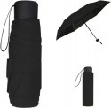 Vicloon Mini parasol kieszonkowy manualny, składany, z pokrowcem czarny
