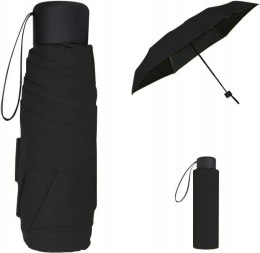Vicloon Mini parasol kieszonkowy manualny, składany, z pokrowcem czarny
