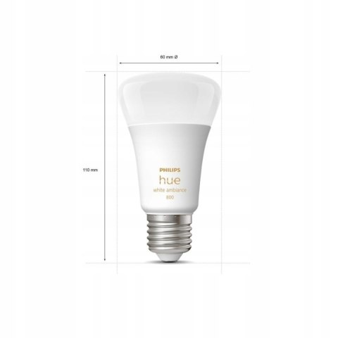 Żarówki Philips Hue White ambiance E27 806 lm 9 W 2 szt.