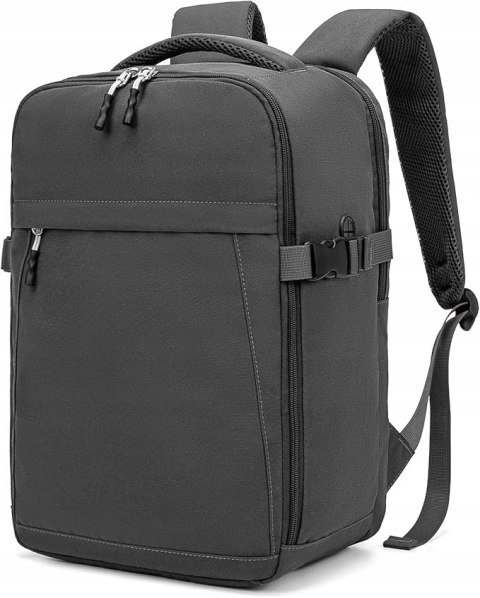 Xkdoai Plecak kabinowy samolotu szary 40 x 20 x 25 kieszeń na laptop 14"