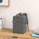 Xkdoai Plecak kabinowy samolotu szary 40 x 20 x 25 kieszeń na laptop 14"