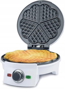 KORONA 41007 Gofrownica w kształcie serca Ø 20 cm 1000 W biała