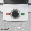 KORONA 41007 Gofrownica w kształcie serca Ø 20 cm 1000 W biała