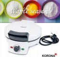 KORONA 41007 Gofrownica w kształcie serca Ø 20 cm 1000 W biała