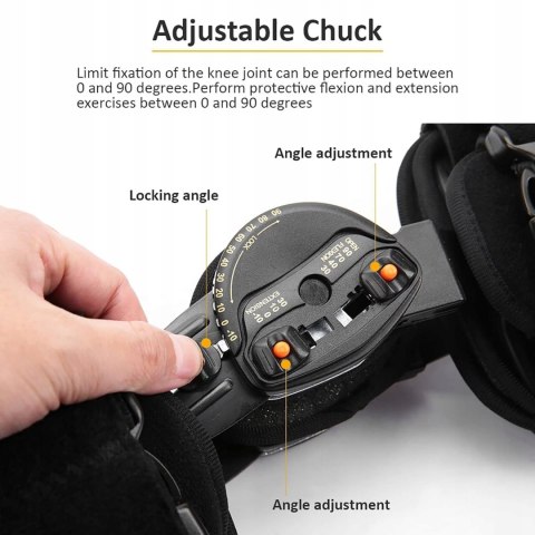 Sonew orteza stawu kolanowego z regulacją kąta zgięcia ROM zawiasowa