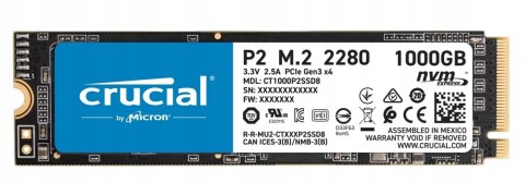 Dysk SSD Crucial P2 1000GB M.2 NVMe CT1000P2SSD8