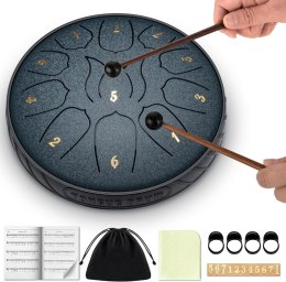 CAHAYA Stalowy bęben językowy 6 cali 11 tonów: stalowy instrument