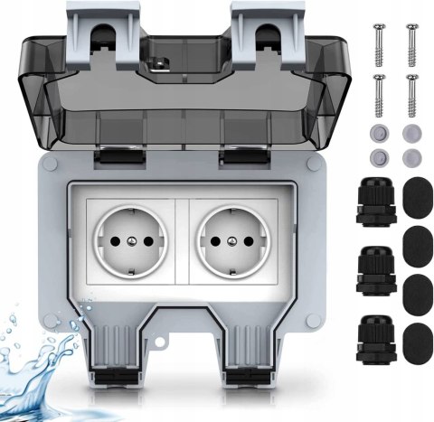 Gniazdo Elektryczne Kuptone szary