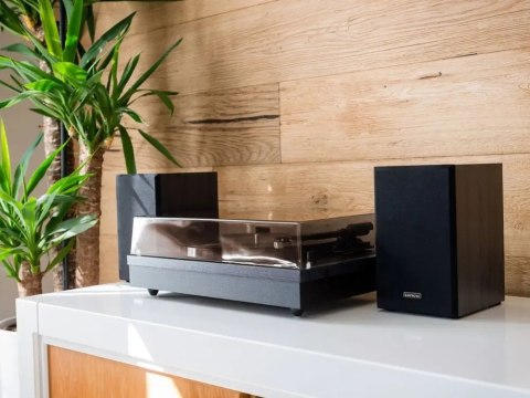 Gramofon Lenco LS-300 Bluetooth Czarny Paskowy Automatyczny Przedwzmacniacz