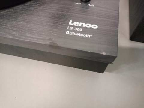 Gramofon Lenco LS-300 Bluetooth Czarny Paskowy Automatyczny Przedwzmacniacz