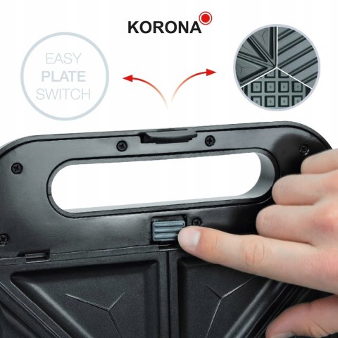 Opiekacz Korona 47018 czarny 800 W