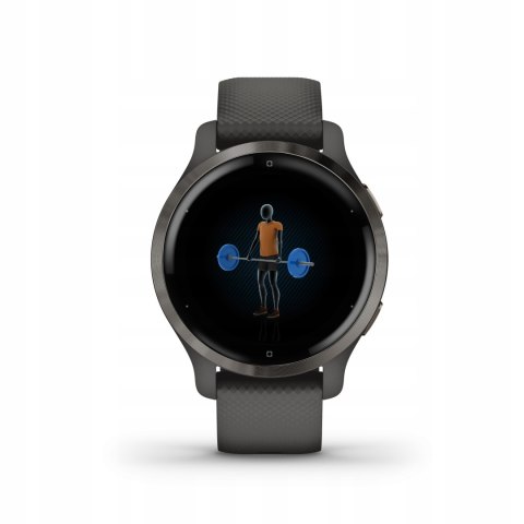 Smartwatch Garmin Venu 2S szary grafitowy zegarek sportowy